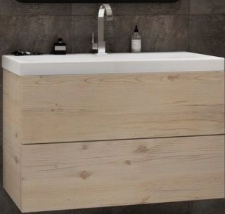 Подвесная тумба под раковину Art&Max Verona Push 80см гаскон пайн AM-Verona-Push-800-2C-SO-GP-TS